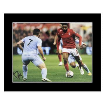 Signed Emmanuel Dennis Photo Display 12×10 – Nottingham Forest Icon ID: 219996