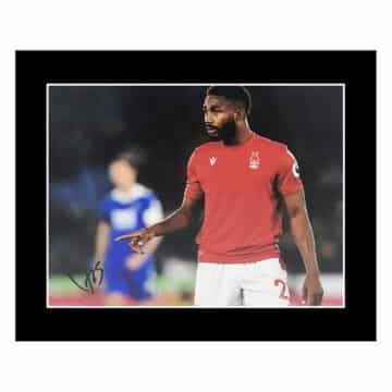 Signed Emmanuel Dennis Photo Display 12×10 – Nottingham Forest Icon