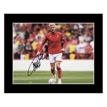 Signed Joe Worrall Photo Display 12×10 – Nottingham Forest Icon