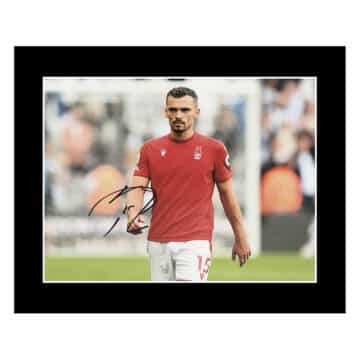 Signed Harry Toffolo Photo Display 12×10 – Nottingham Forest Icon