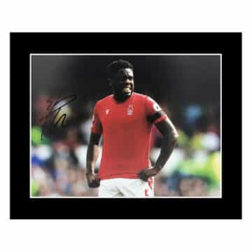 Signed Orel Mangala Photo Display 12×10 – Nottingham Forest Icon