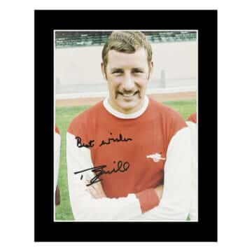 Signed Terry Neill Photo Display 12×10 – Arsenal FC Icon