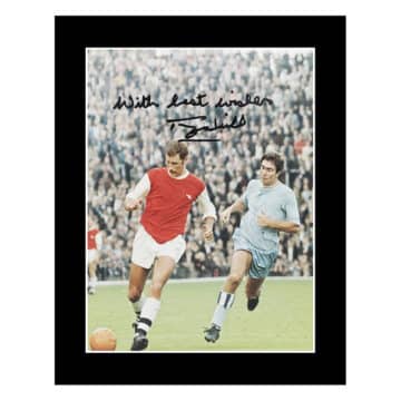 Signed Terry Neill Photo Display 12×10 – Arsenal FC Icon