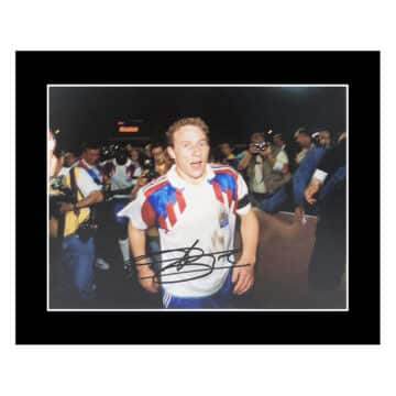 Signed Jean-Pierre Papin Photo Display 12×10 – France Icon