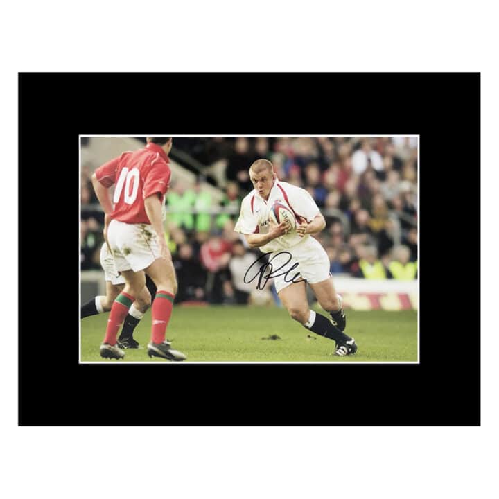 Signed Graham Rowntree Photo Display 16×12 – England Icon