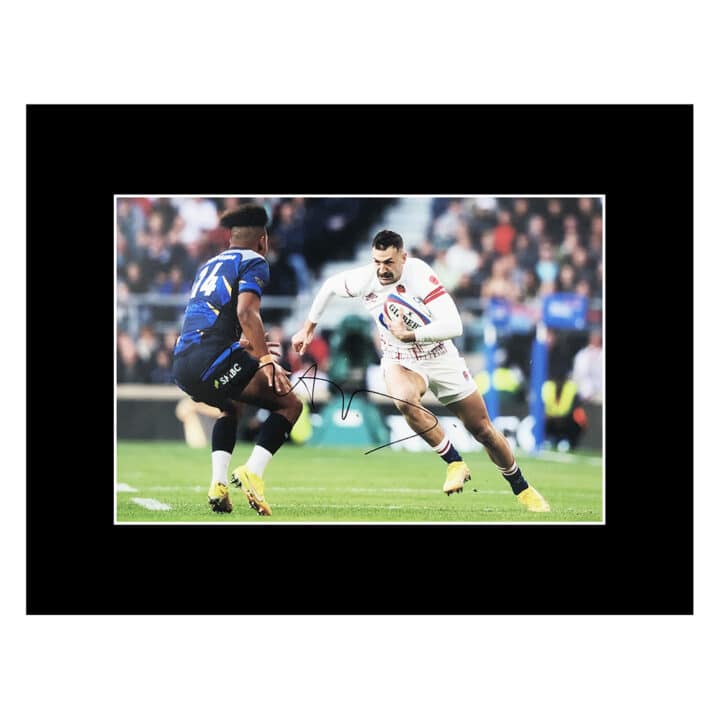 Signed Jonny May Photo Display 16×12 – England Icon