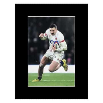 Signed Jonny May Photo Display 16×12 – England Icon