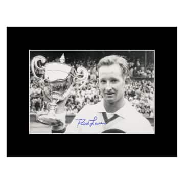 Signed Rod Laver Photo Display 16×12 – Olympic Icon