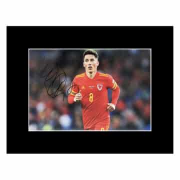 Signed Harry Wilson Photo Display 16×12 Wales Icon