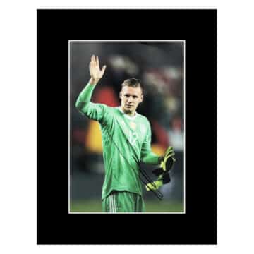 Signed Bernd Leno Photo Display 16×12 – Brazil Icon