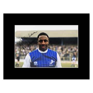 Signed John Fashanu Photo Display 16×12 – Millwall Icon