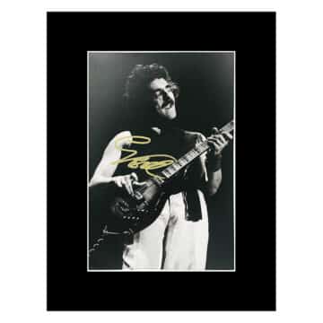 Signed Geezer Butler Photo Display – 16×12 Music Icon