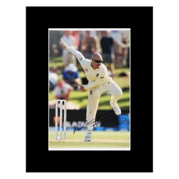 Signed Jack Leach Photo Display – 16×12 England Icon