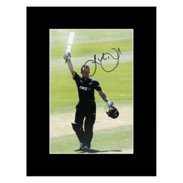 Signed Luke Ronchi Photo Display – 16×12 New Zealand Icon