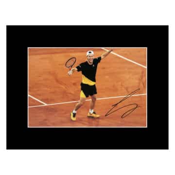 Signed Diego Schwartzman Photo Display – 16×12 Tennis Icon