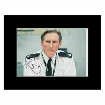 Signed Adrian Dunbar Photo Display – 16×12 TV Icon