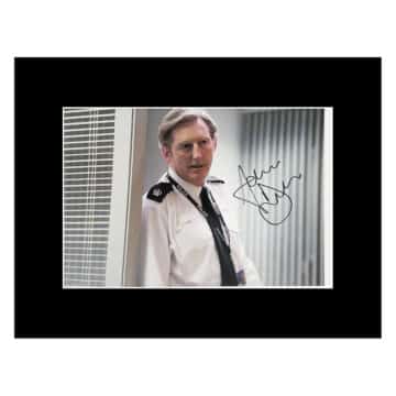 Signed Adrian Dunbar Photo Display – 16×12 TV Icon