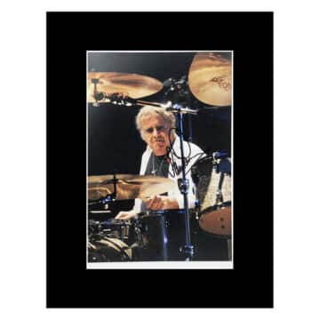 Signed Ian Paice Photo Display – 16×12 Music Icon