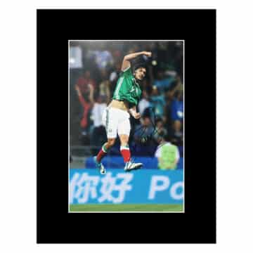 Signed Raul Jimenez Photo Display – 16×12 Mexico Icon