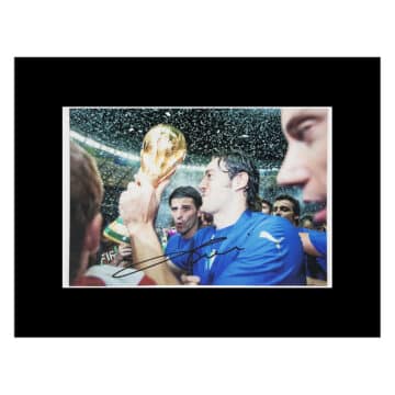 Signed Luca Toni Photo Display – 16×12 Italy Icon