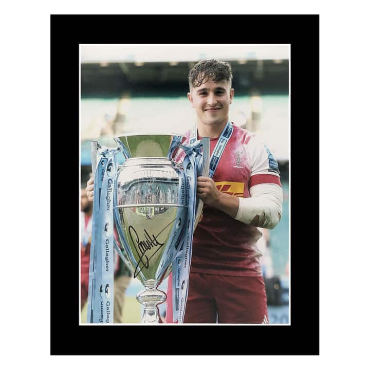 Signed Cadan Murley Photo Display 12x10 - Rugby Premiership Winner 2021