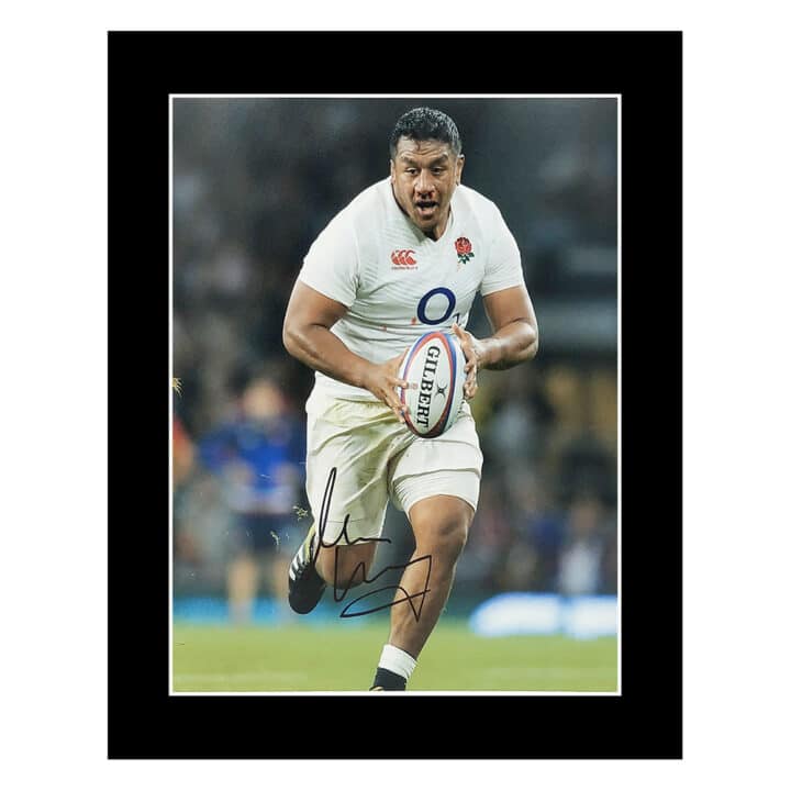 Signed Mako Vunipola Photo Display 12×10 – England Icon