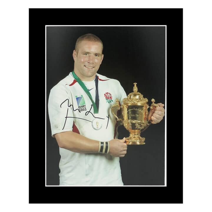 Signed Phil Vickery Photo Display 12x10 - Rugby World Cup Winner 2003