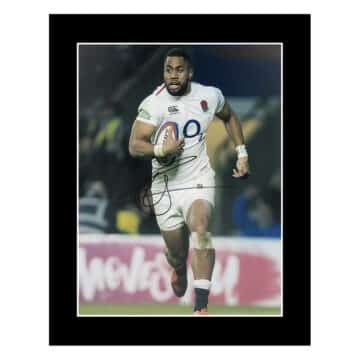 Signed Joe Cokanasiga Photo Display 12×10 – England Icon