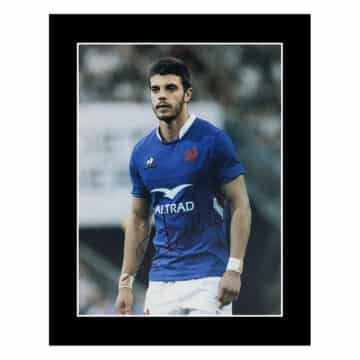 Signed Romain Ntamack Photo Display 12×10 – France Icon