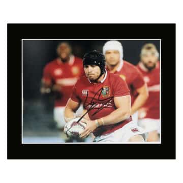 Signed Leigh Halfpenny Photo Display 12×10 – British & Irish Lions Icon