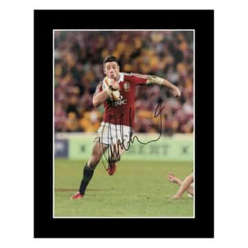 Signed Alex Cuthbert Photo Display 12×10 – British & Irish Lions Icon