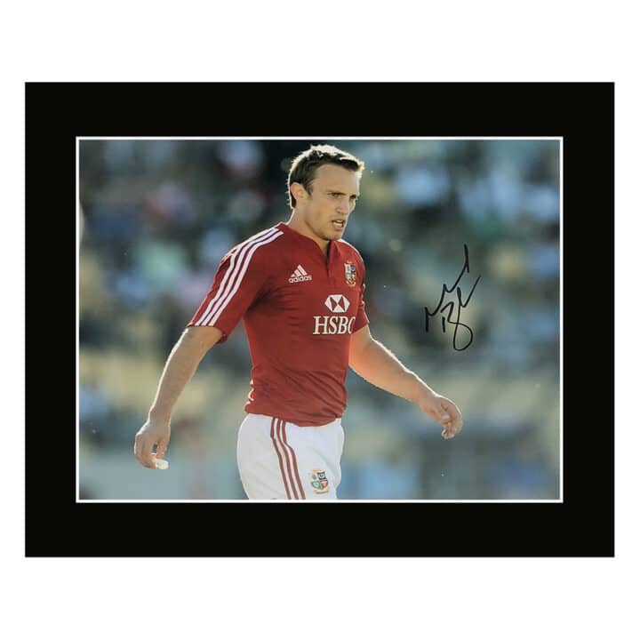 Signed Mike Blair Photo Display 12×10 – British & Irish Lions Icon