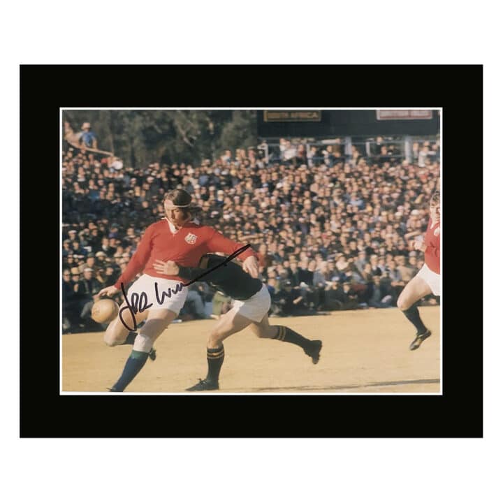 Signed JPR Williams Photo Display 12×10 – British & Irish Lions Icon