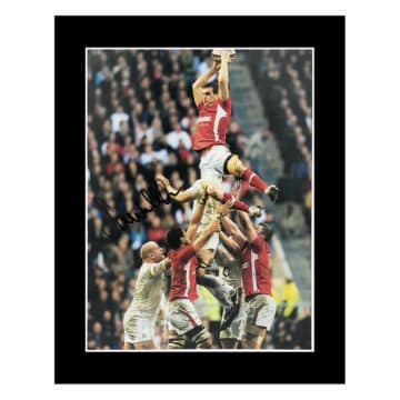 Signed Sam Warburton Photo Display 12×10 – Wales Icon