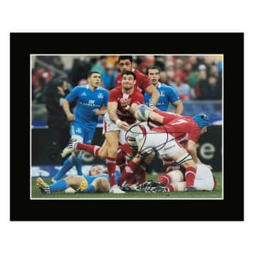 Signed Mike Phillips Photo Display 12×10 – Wales Icon