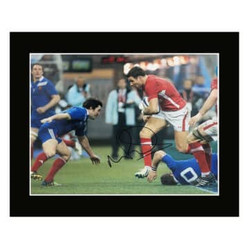 Signed Mike Phillips Photo Display 12×10 – Wales Icon