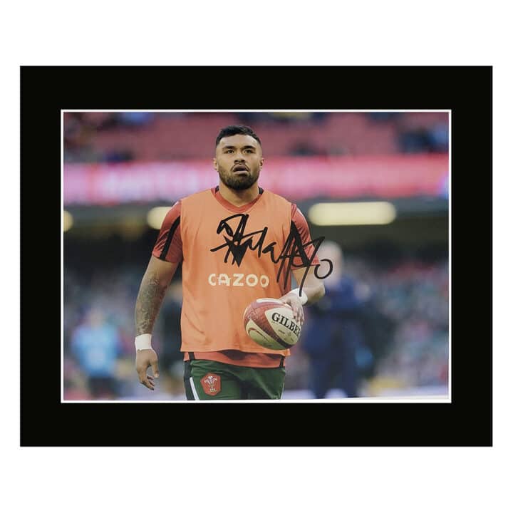 Signed Willis Halaholo Photo Display 12×10 – Wales Icon