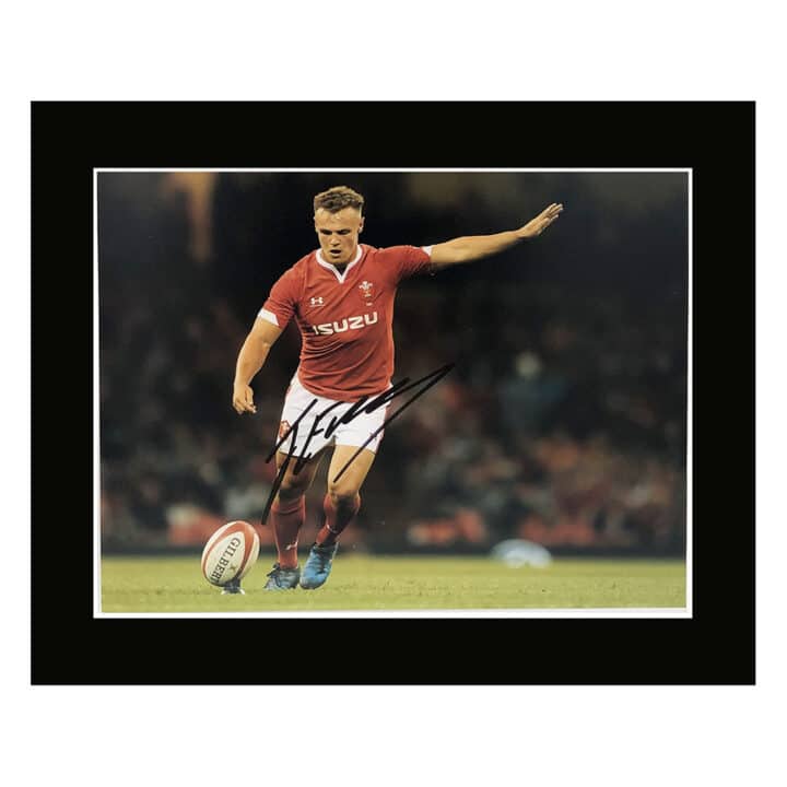 Signed Jarrod Evans Photo Display 12×10 – Wales Icon