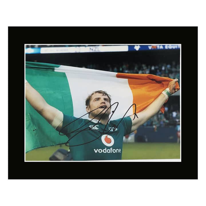 Signed Jamie Heaslip Photo Display 12x10 - Ireland Icon Autograph