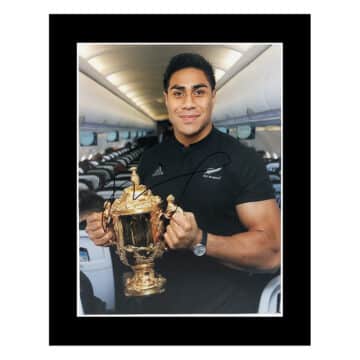 Signed Malakai Fekitoa Photo Display 12x10 - World Cup Winner 2015