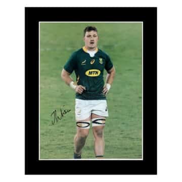 Signed Jasper Wiese Photo Display 12x10 - Springboks Icon