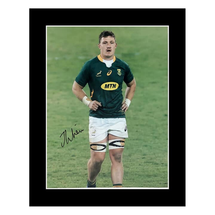 Signed Jasper Wiese Photo Display 12x10 - Springboks Icon