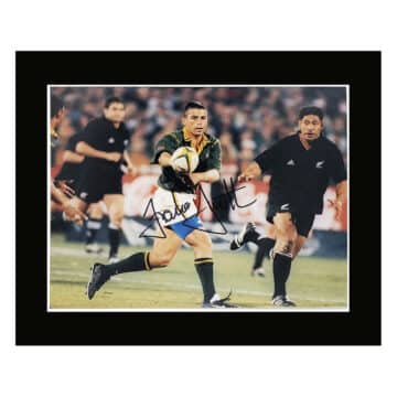 Signed Franco Smith Photo Display 12x10 - Springboks Icon Autograph