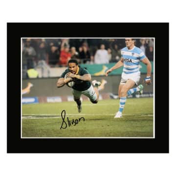 Signed Courtnall Skosan Photo Display 12x10 - Springboks Icon