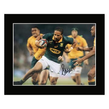 Signed Courtnall Skosan Photo Display 12x10 - Springboks Icon Autograph