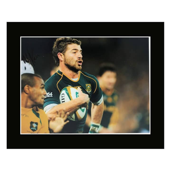 Signed Willie le Roux Photo Display 12x10 - Springboks Autograph