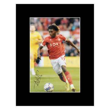 Signed Alex Mighten Photo Display 16x12 - Nottingham Forest Icon