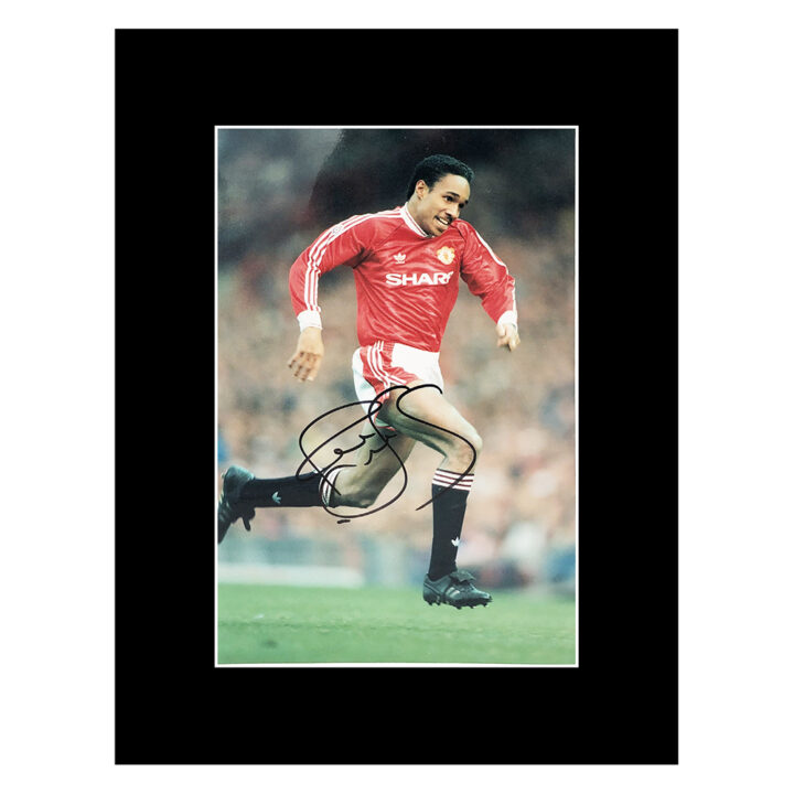 Signed Paul Ince Photo Display 16x12 - Manchester United Icon Autograph