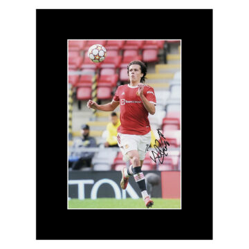 Signed Alvaro Fernandez Photo Display 16x12 - Manchester United Icon Autograph