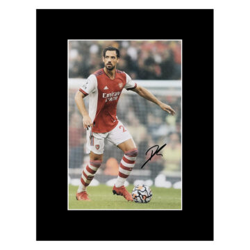 Signed Pablo Mari Photo Display 16x12 - Arsenal FC Icon Autograph